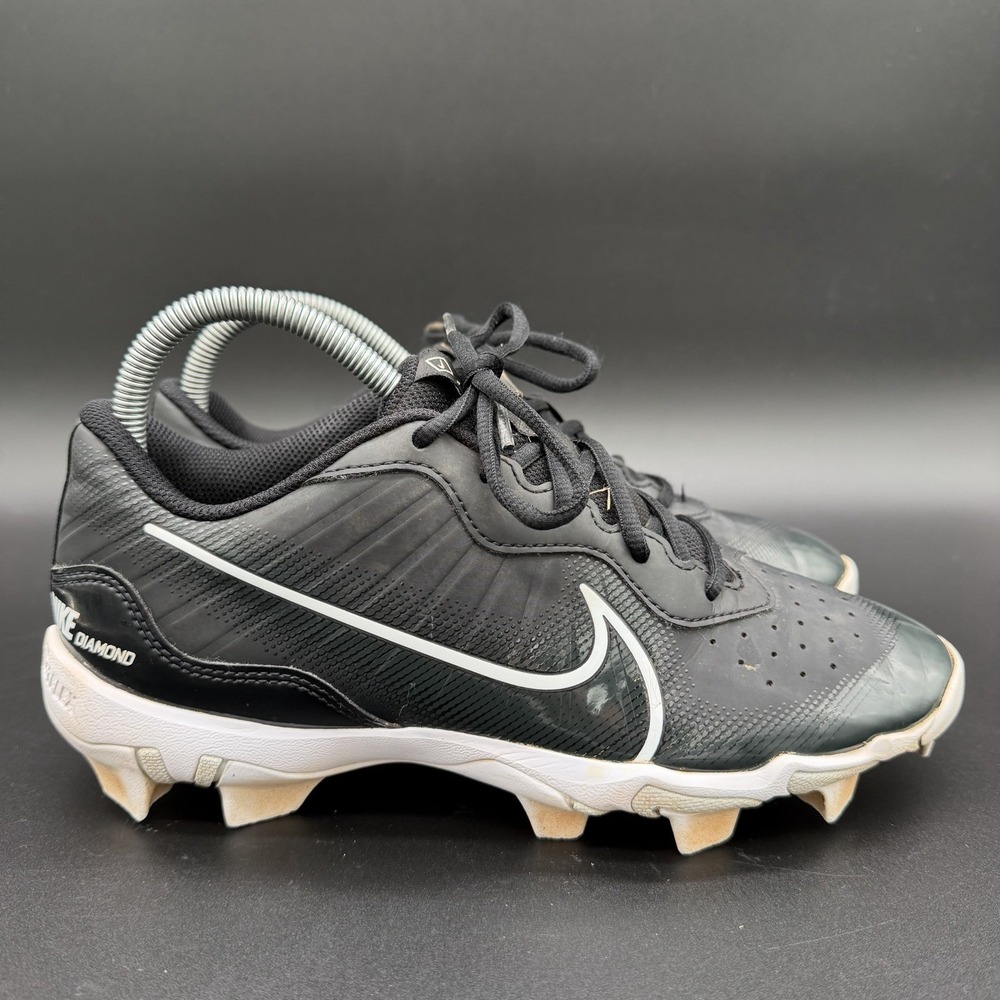 Nike Fastflex Diamond Baseball Cleats Mens US 7 Black White‎ Lace Up DJ6524-001
